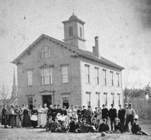 1895 Sherborn Community Center 1858 Townhouse schoolchildren